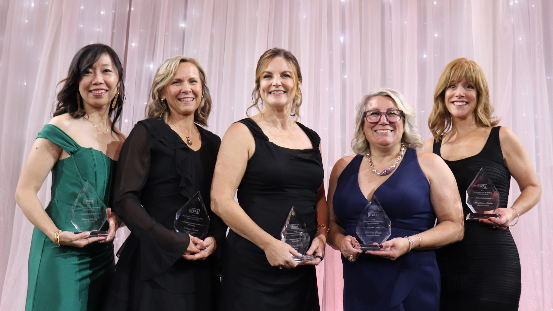 From left: Wendy Leung, Tonya Bruin, Jenny Mitchell, Delphine Haslé, and Marjolaine Hudon. (Photo by Mia Jensen)
