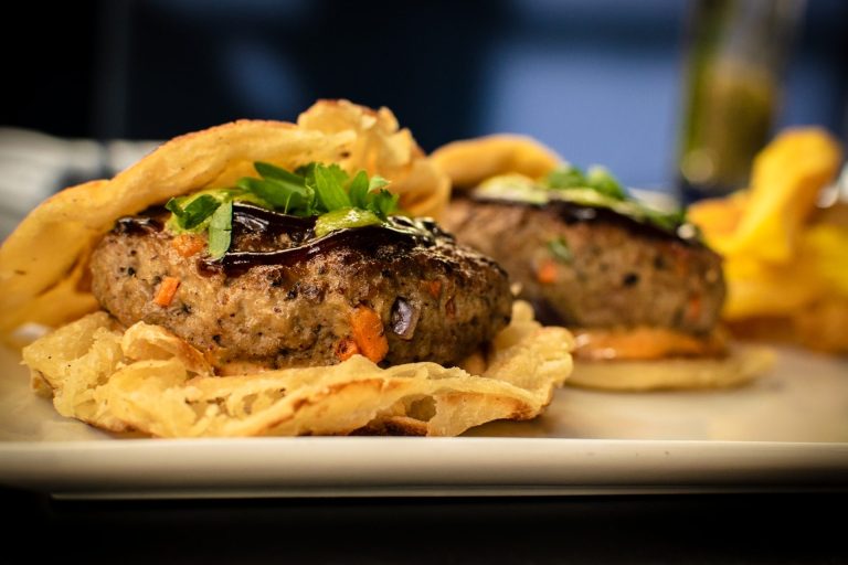 Chef Joe Thottungal's Lamb Masala burgers available at Coconut Lagoon this November. Photo provided by United Way East Ontario