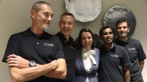 Members of Howard Fine Jeweller's jewellery manufacturing team, Grant, Jens, Stephanie Appotive, Saman, and Andrey (Photo by Zenith Wolfe)