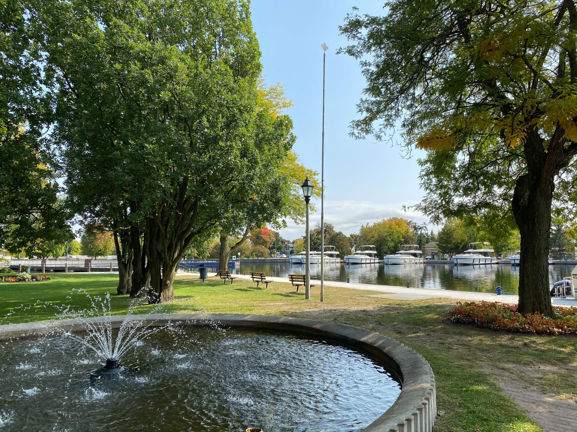 Centennial Park on the edge of the Rideau Canal Waterway is a pleasant place for a stroll or picnic.