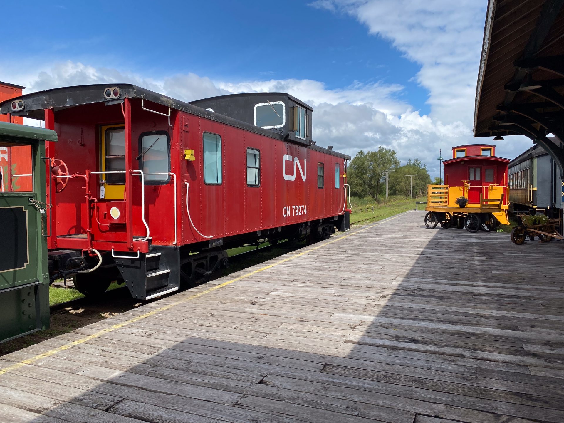 From spring through fall, guests can stay overnight in a vintage caboose at the Railway Museum of Eastern Ontario.